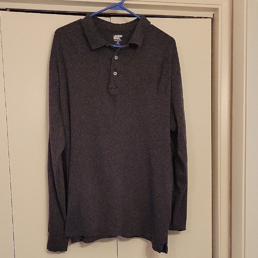 NWOT Land's End Long Sleeve Polo